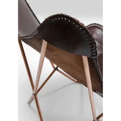 KARE Design Fauteuil Butterfly Marron