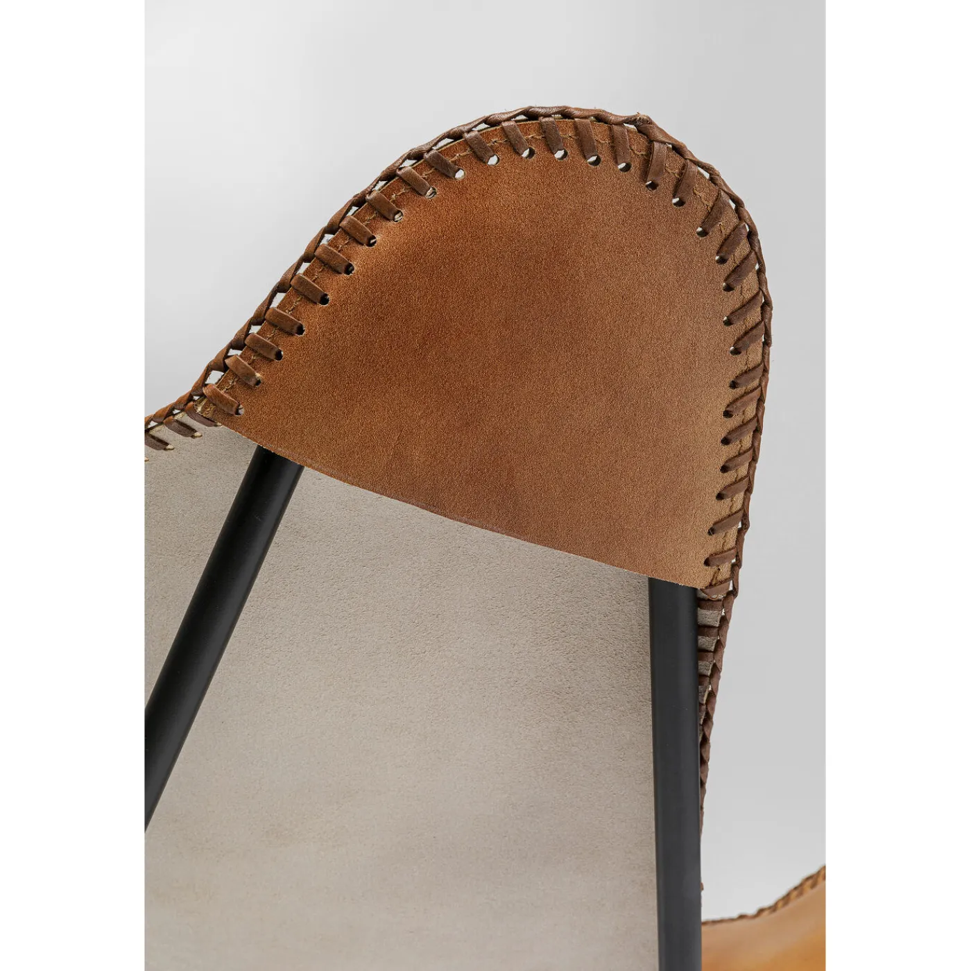 KARE Design Fauteuil California Cuir Marron