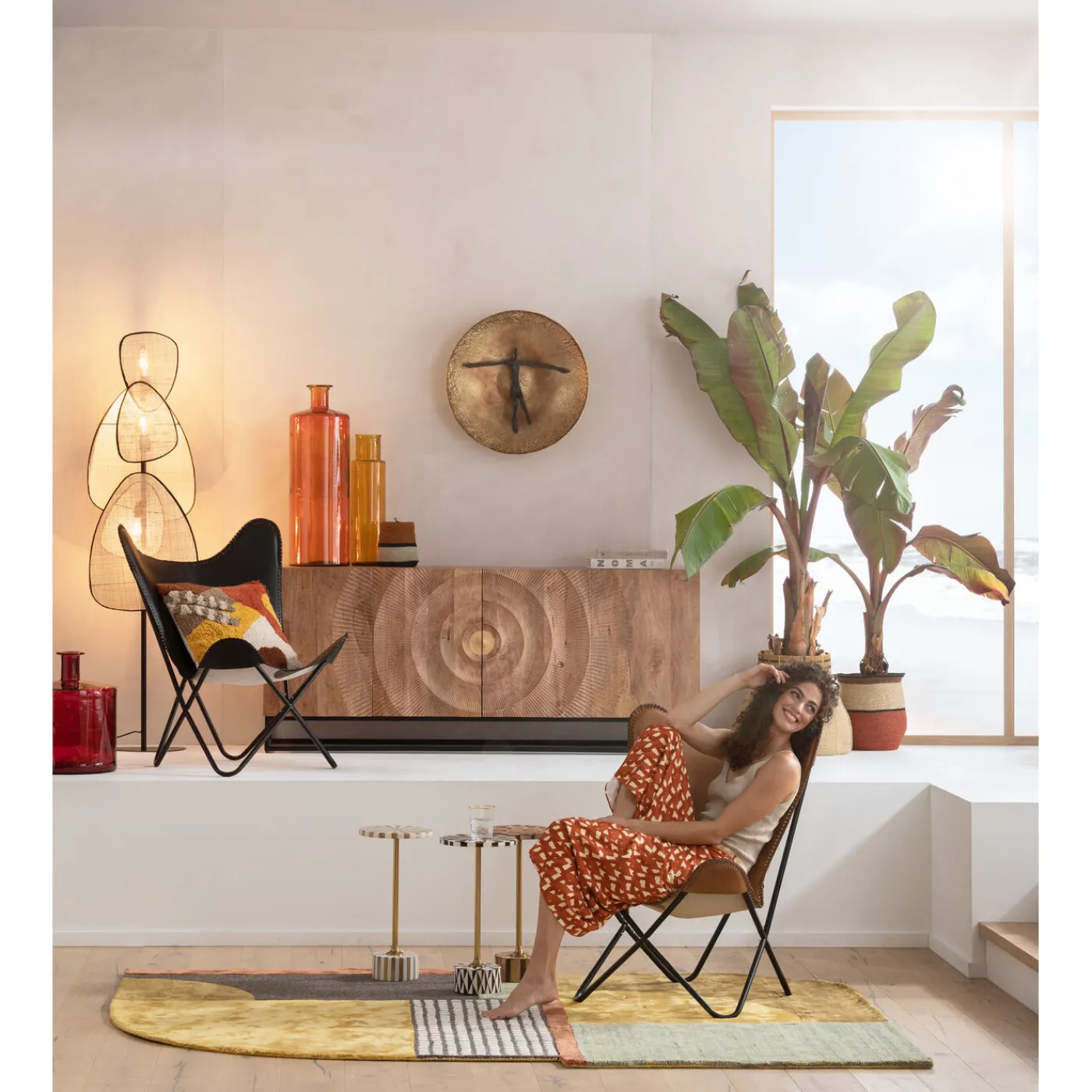 KARE Design Fauteuil California Cuir Marron