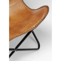 KARE Design Fauteuil California Cuir Marron