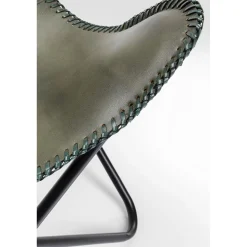 KARE Design Fauteuil California Cuir Kaki