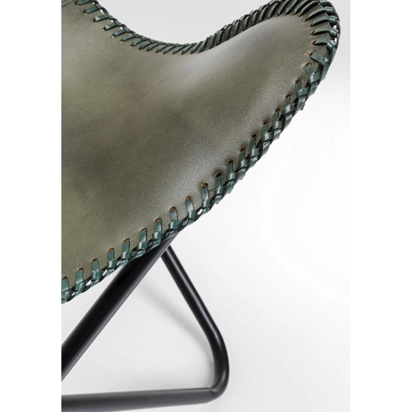 KARE Design Fauteuil California Cuir Kaki