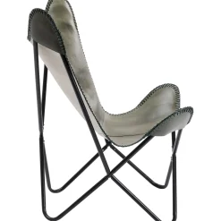 KARE Design Fauteuil California Cuir Kaki