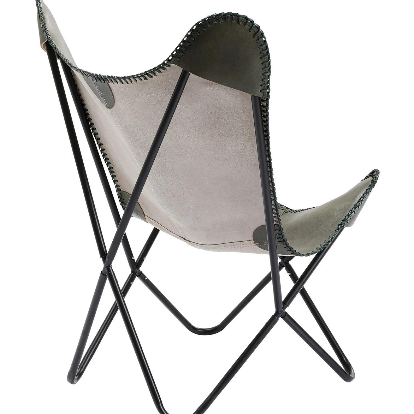 KARE Design Fauteuil California Cuir Kaki