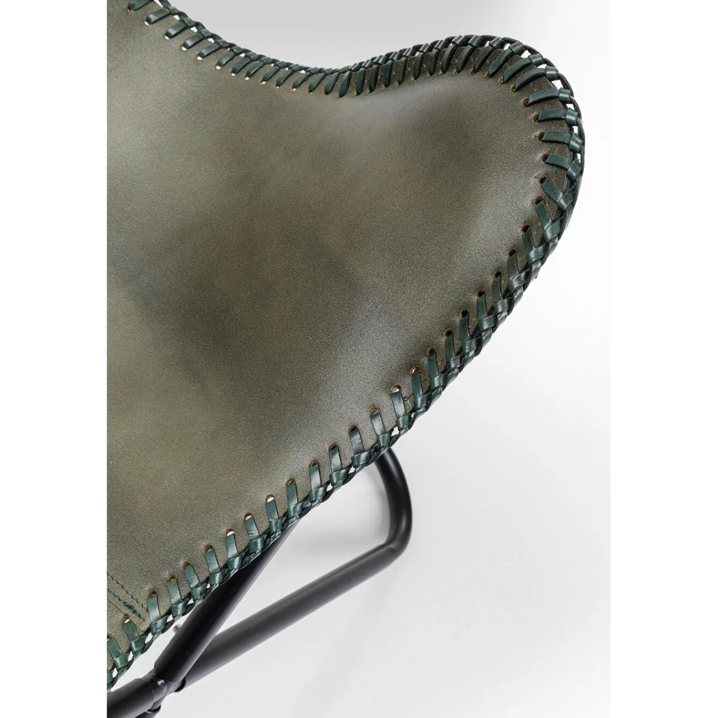 KARE Design Fauteuil California Cuir Kaki