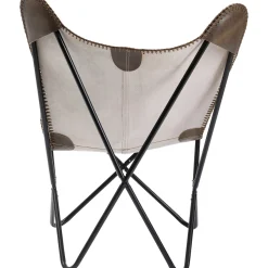 KARE Design Fauteuil California Cuir Marron Fonce