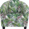 KARE Design Fauteuil Cigar Lounge Jungle Vert