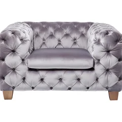 KARE Design Fauteuil Desire Gris Argente