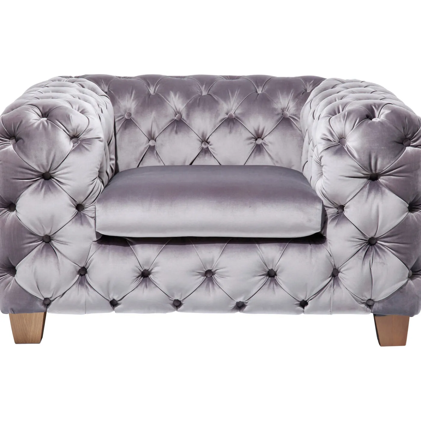 KARE Design Fauteuil Desire Gris Argente