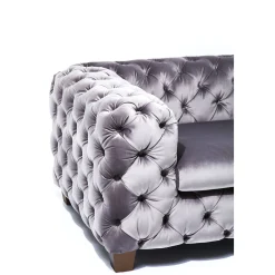 KARE Design Fauteuil Desire Gris Argente