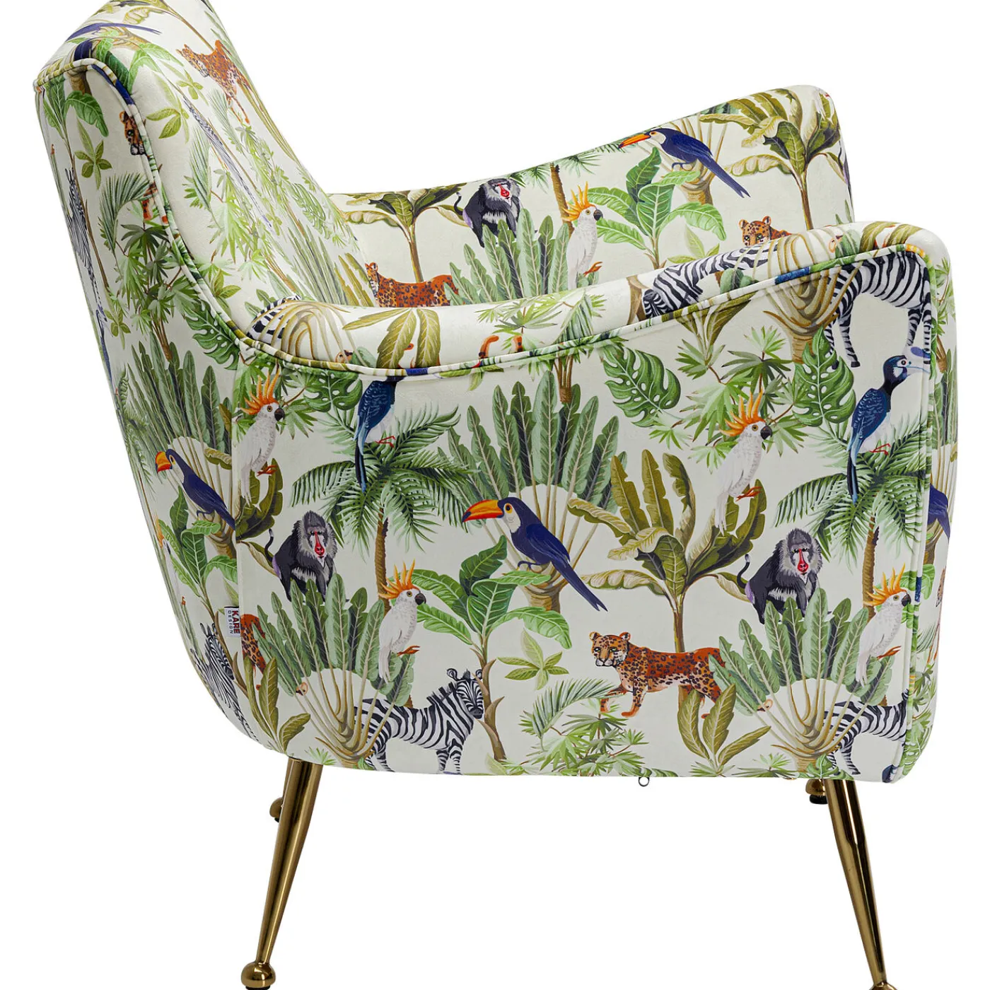 KARE Design Fauteuil Goldfinger Tropical