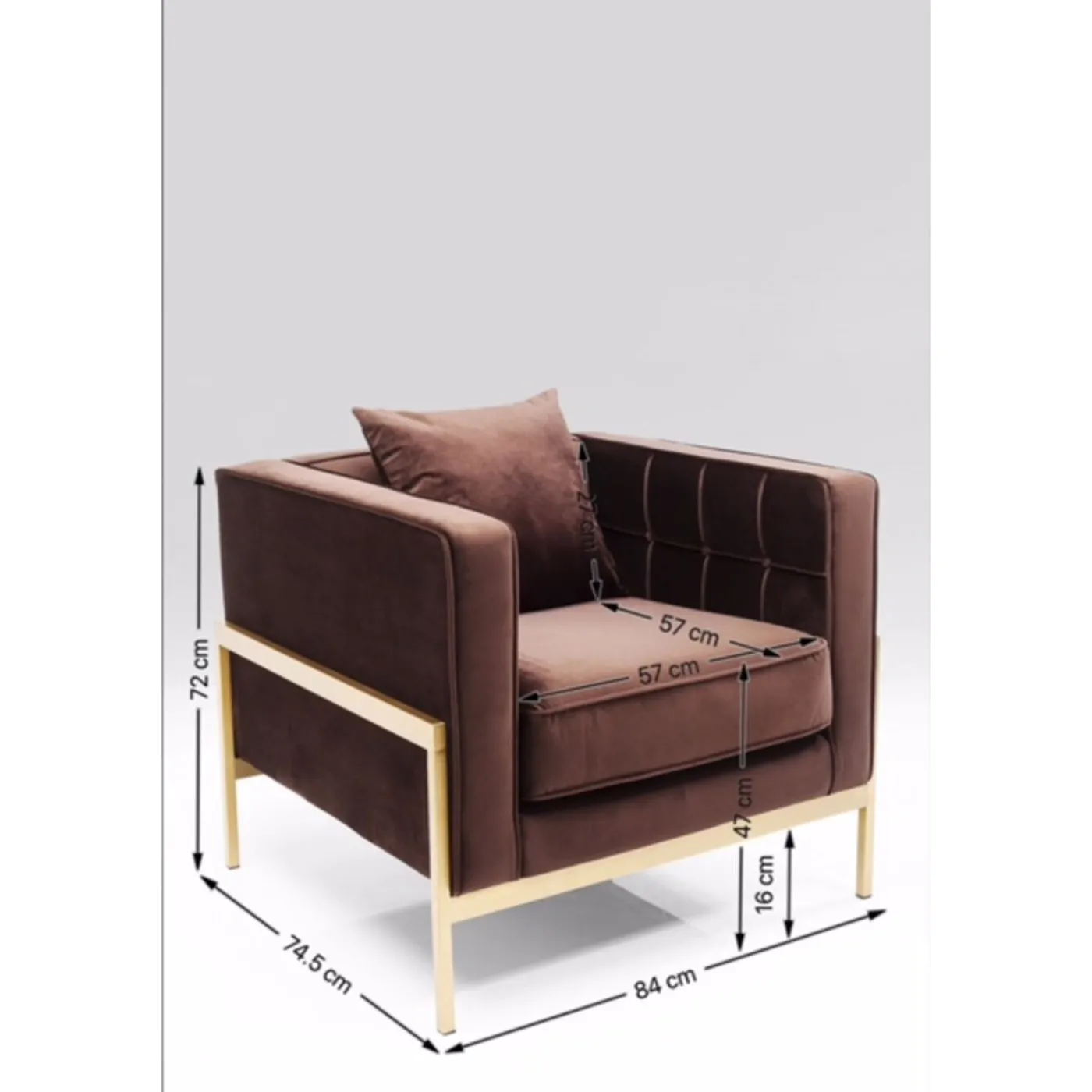 KARE Design Fauteuil Loft Marron