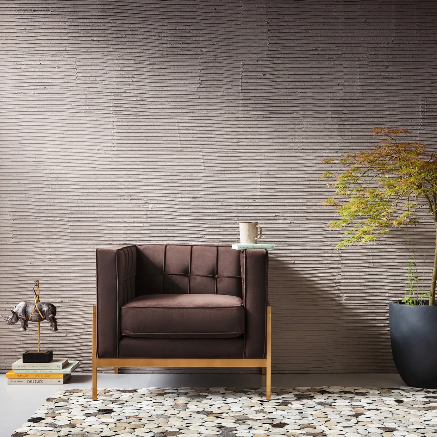 KARE Design Fauteuil Loft Marron