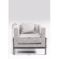 KARE Design Fauteuil Loft Salt & Pepper