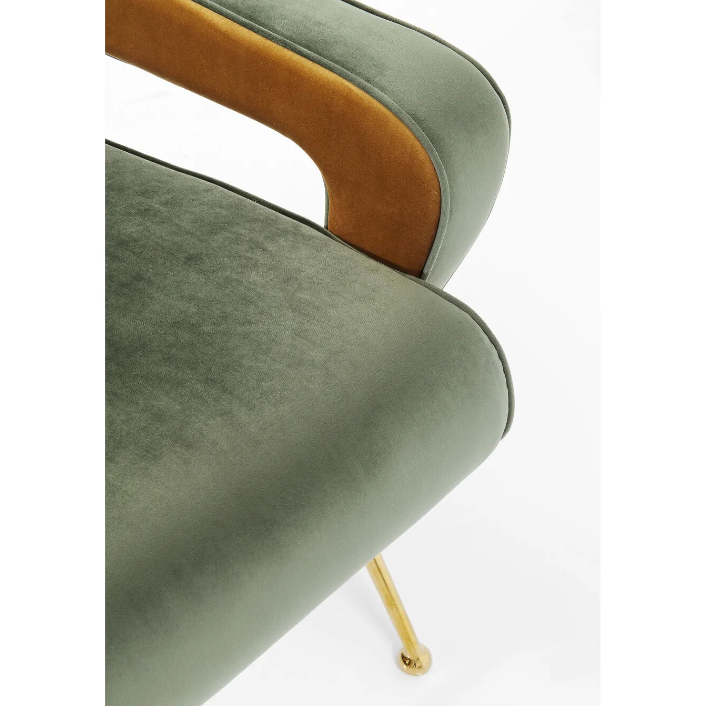 KARE Design Fauteuil Luna Haut Dossier Vert