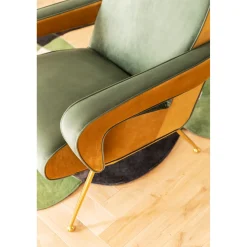 KARE Design Fauteuil Luna Haut Dossier Vert