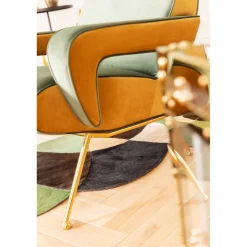 KARE Design Fauteuil Luna Haut Dossier Vert