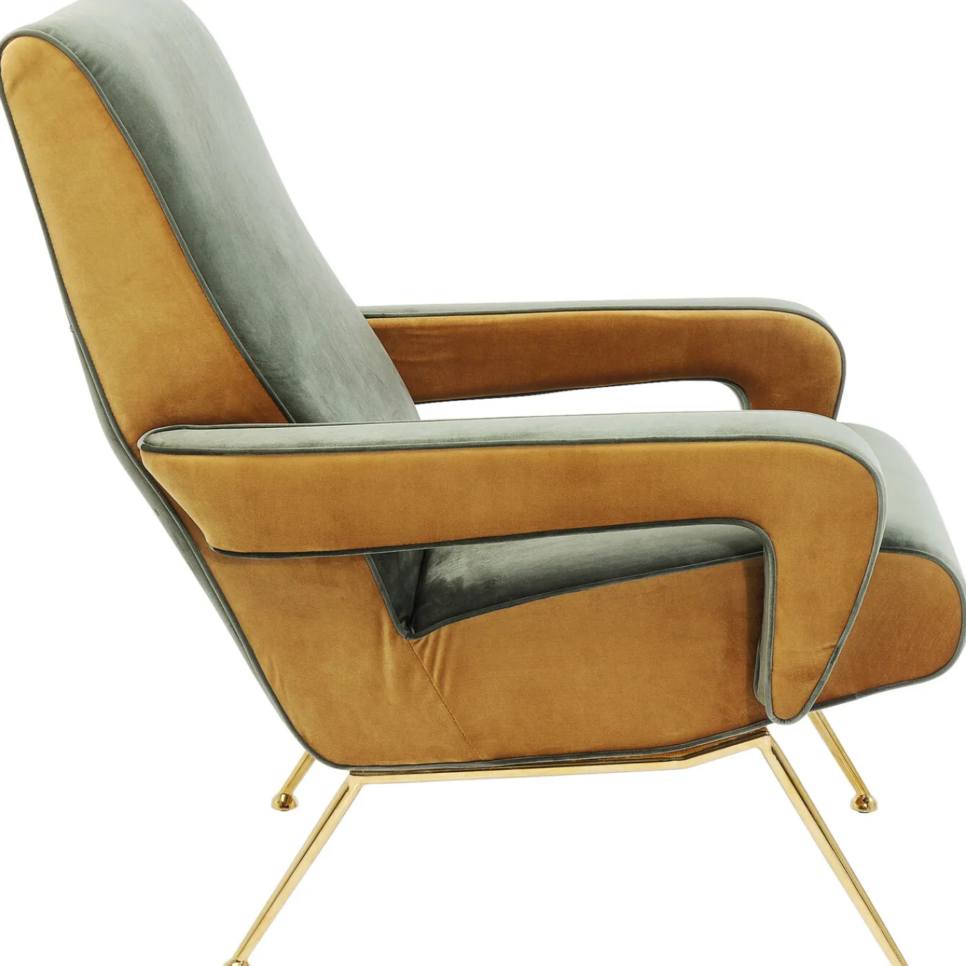 KARE Design Fauteuil Luna Haut Dossier Vert