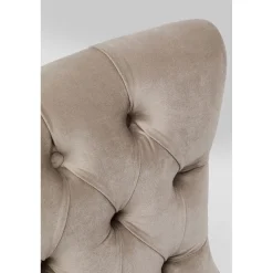 KARE Design Fauteuil Pivotant Bellissima Velours Beige