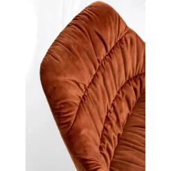 KARE Design Fauteuil Pivotant Bristol Rouge Rouille