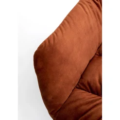 KARE Design Fauteuil Pivotant Bristol Rouge Rouille