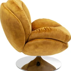 KARE Design Fauteuil Pivotant Cosy Ambre