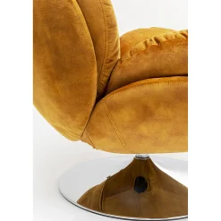 KARE Design Fauteuil Pivotant Cosy Ambre