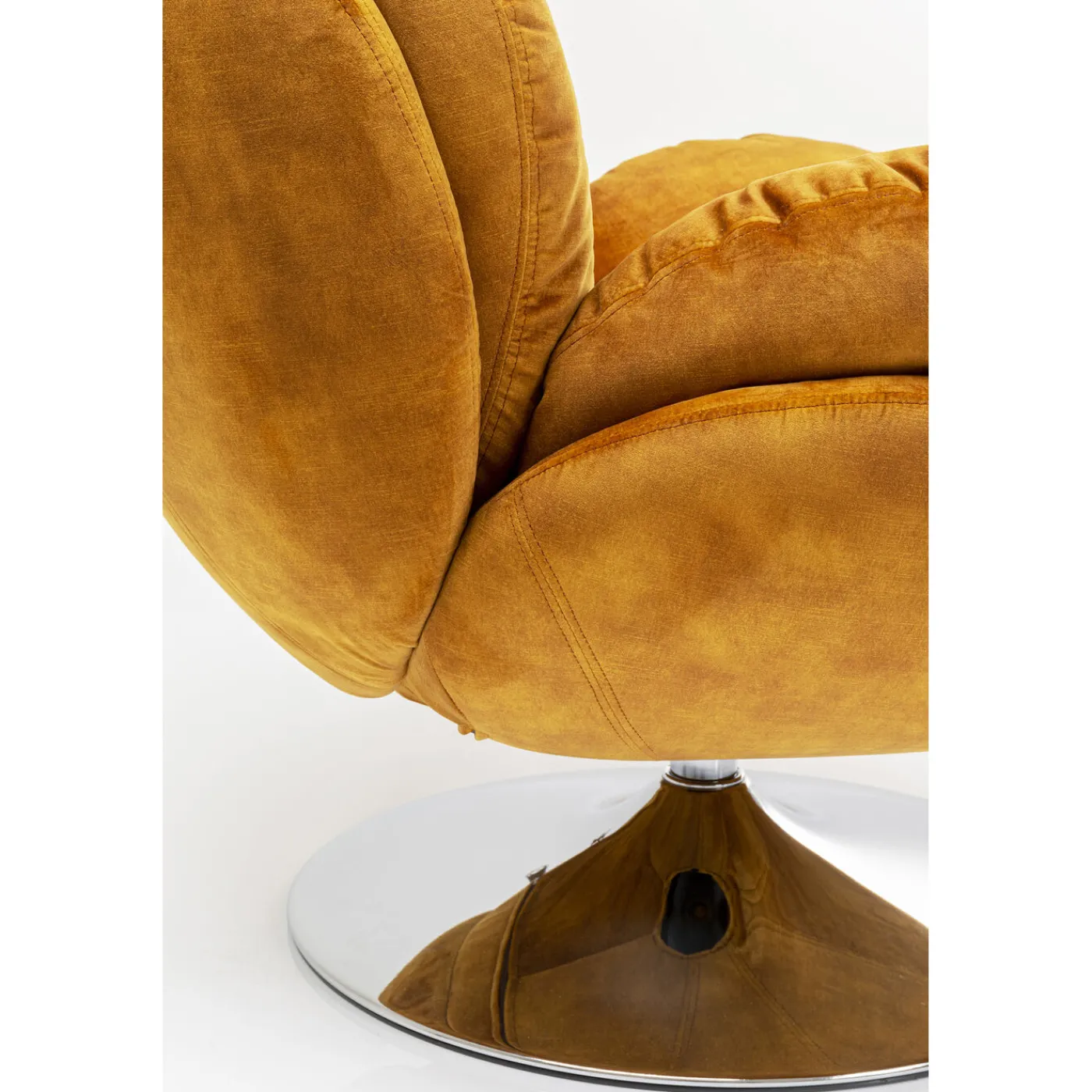 KARE Design Fauteuil Pivotant Cosy Ambre