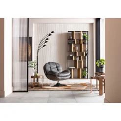 KARE Design Fauteuil Pivotant Cosy Gris