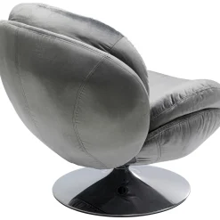 KARE Design Fauteuil Pivotant Cosy Gris