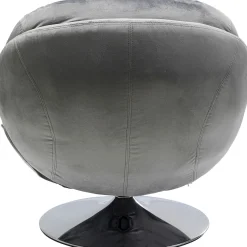 KARE Design Fauteuil Pivotant Cosy Gris