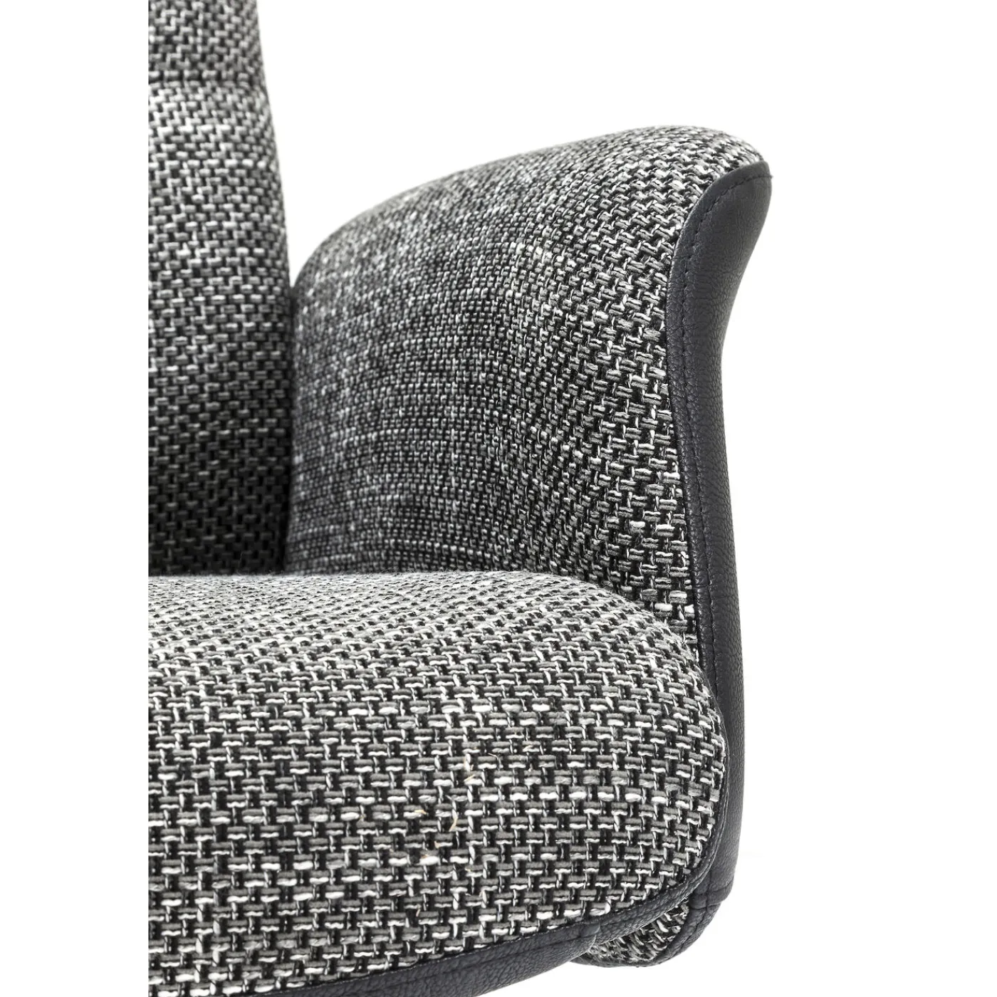 KARE Design Fauteuil Pivotant Et Repose-Pieds Ohio Salt And Pe