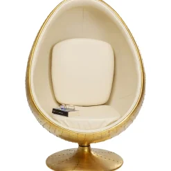 KARE Design Fauteuil Pivotant Eye Ball Laiton