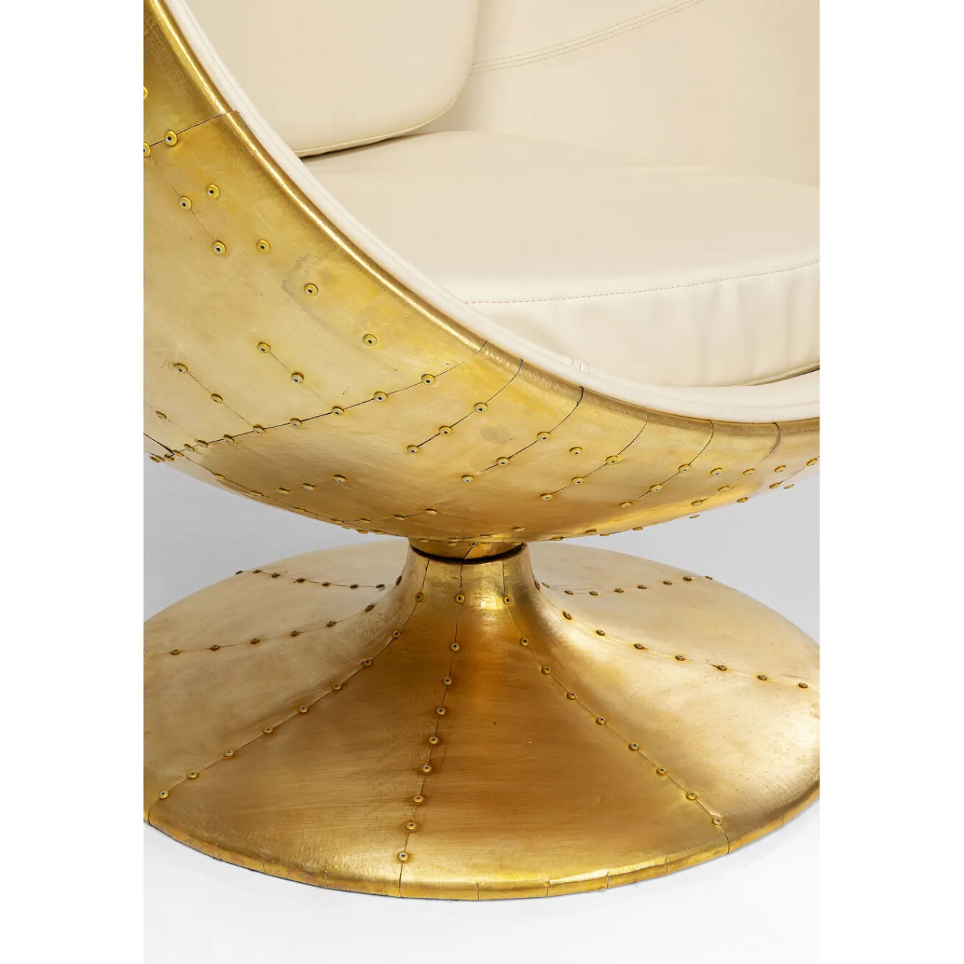 KARE Design Fauteuil Pivotant Eye Ball Laiton