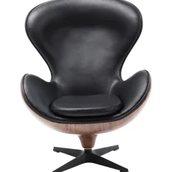KARE Design Fauteuil Pivotant Lounge Noir-Noyer