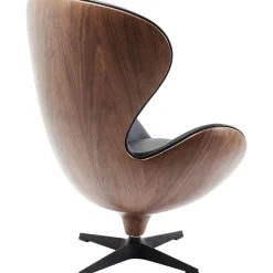 KARE Design Fauteuil Pivotant Lounge Noir-Noyer