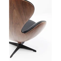KARE Design Fauteuil Pivotant Lounge Noir-Noyer