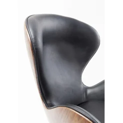 KARE Design Fauteuil Pivotant Lounge Noir-Noyer