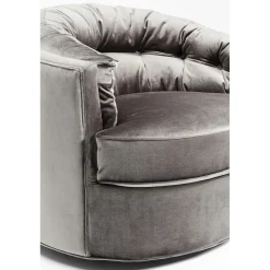 KARE Design Fauteuil Pivotant Music Hall Gris