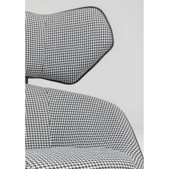 KARE Design Fauteuil Pivotant Toledo Noir-Blanc