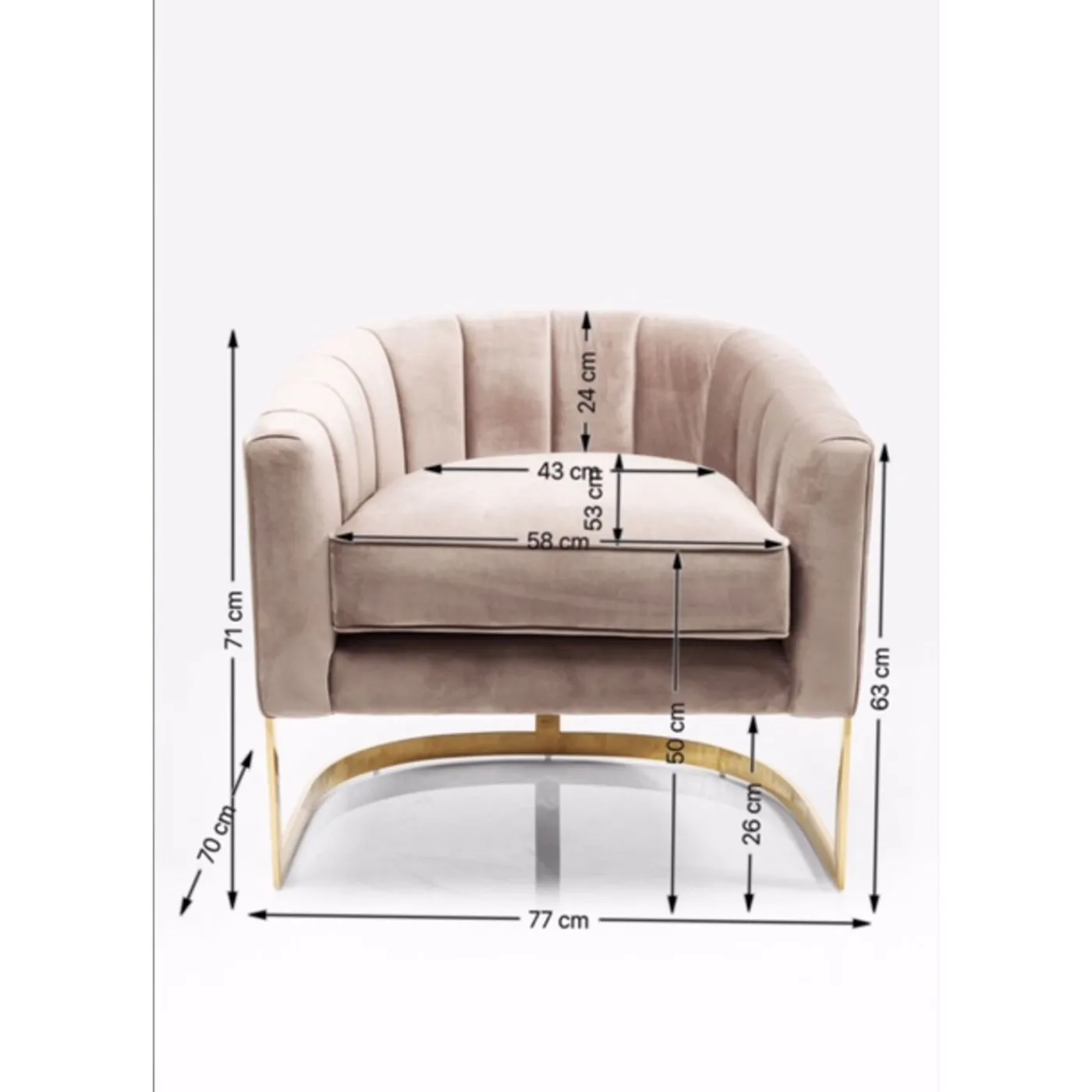 KARE Design Fauteuil Pure Elegance Beige