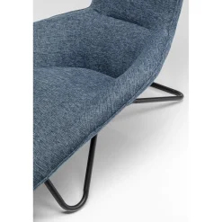 KARE Design Fauteuil Relax Granada Bleu Fonce