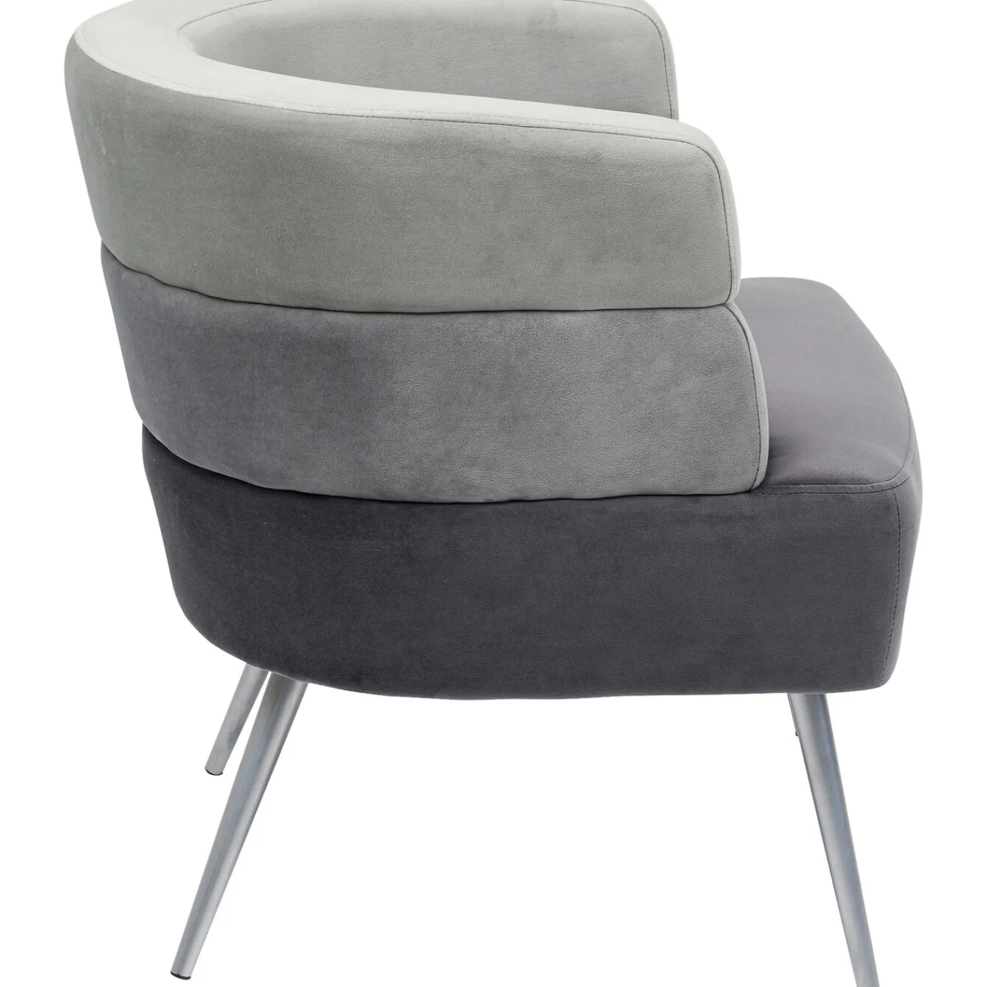 KARE Design Fauteuil Sandwich Gris