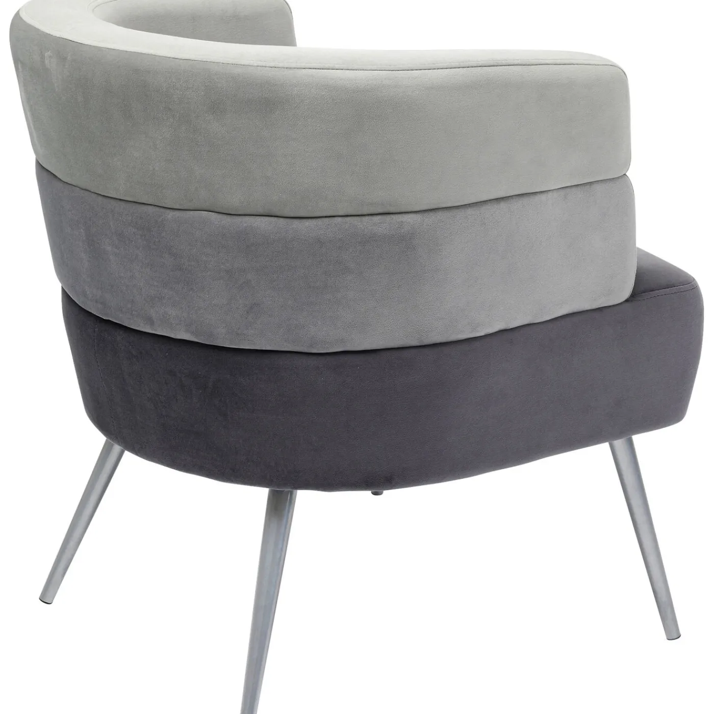 KARE Design Fauteuil Sandwich Gris