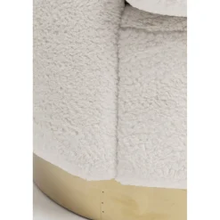 KARE Design Fauteuil Silhouette Fur Blanc