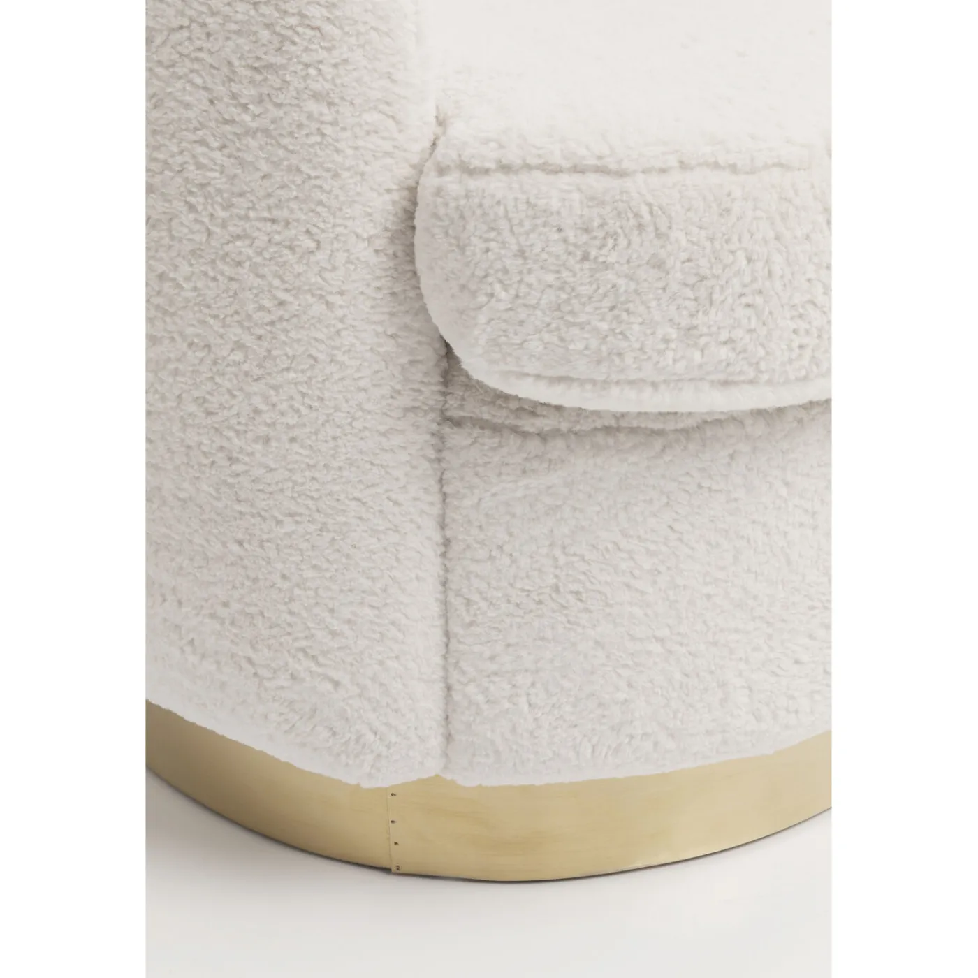 KARE Design Fauteuil Silhouette Fur Blanc