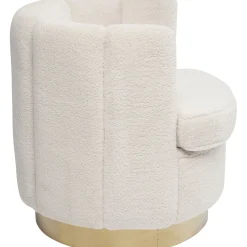 KARE Design Fauteuil Silhouette Fur Blanc