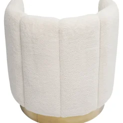 KARE Design Fauteuil Silhouette Fur Blanc