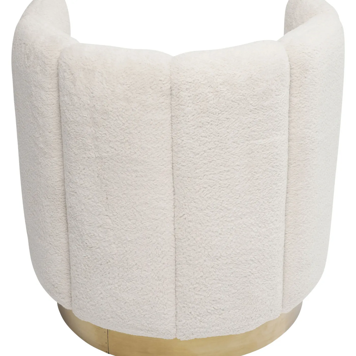 KARE Design Fauteuil Silhouette Fur Blanc