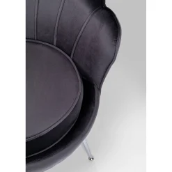 KARE Design Fauteuil Water Lily Chrome Gris
